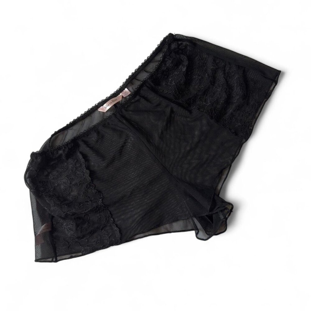 Sexy Sheer Black Lingerie Short
